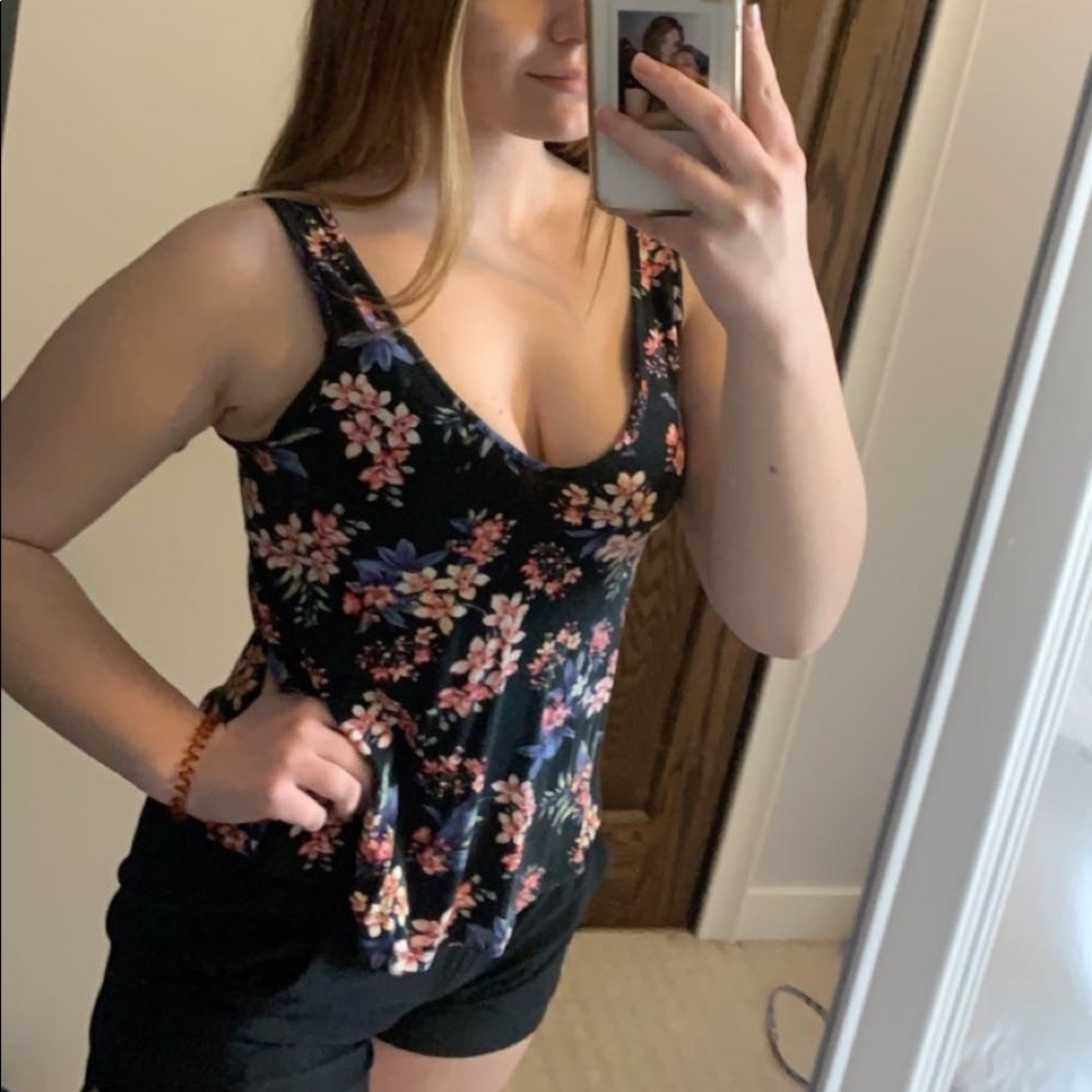 American Eagle Floral Tank